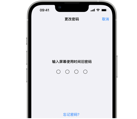 颍东iPhone屏幕维修分享iPhone屏幕使用时间密码忘记了怎么办 