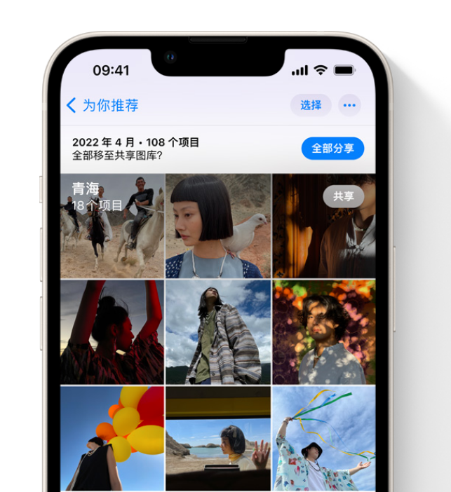 颍东苹果维修网点分享在 iPhone 上使用共享图库 